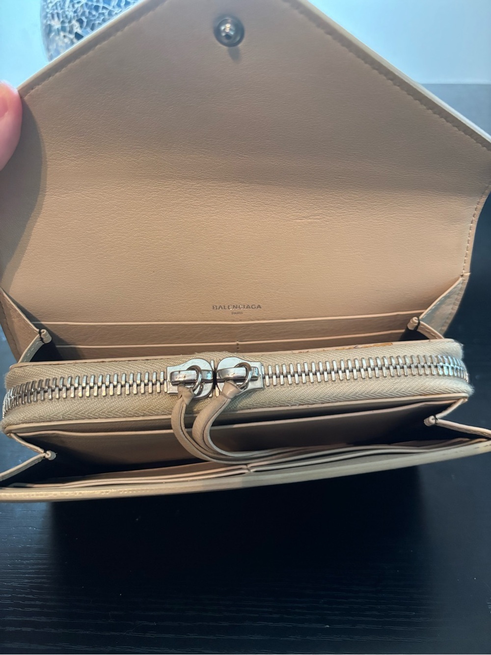 Authentic Balenciaga Papier Leather Envelope Continental Wallet WOC Ready - Picture 7 of 12